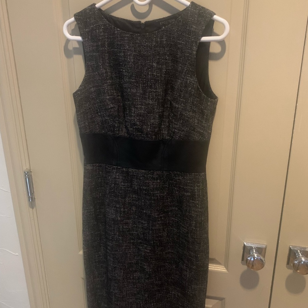 Etcetera Wool/Leather Sleeveless Dress 4